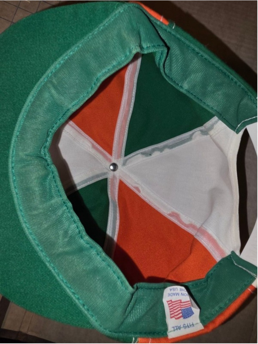 Ireland Patch & Colors Newsboy Snapback Vintage Made In USA w/union label!! EUC - Picture 9 of 10